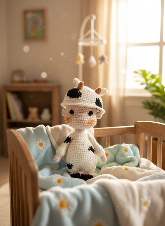 Oreo: A Charming Little Cow - 17cm Tall