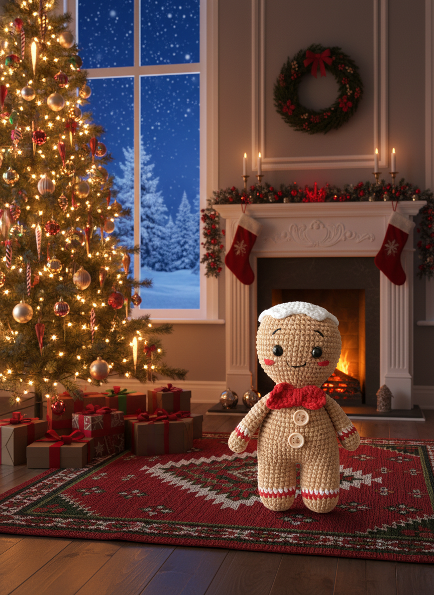 Biscotti: Een kleine kerstkoekjesvriend – 17 cm hoog