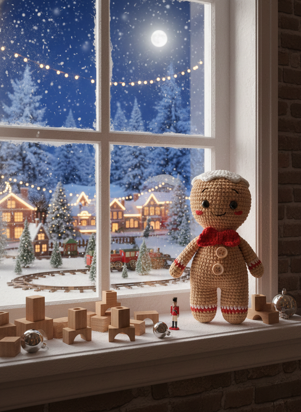 Biscotti – Handgemaakte Gehaakte Peperkoekenput 15cm | Uniek Kerstcadeau