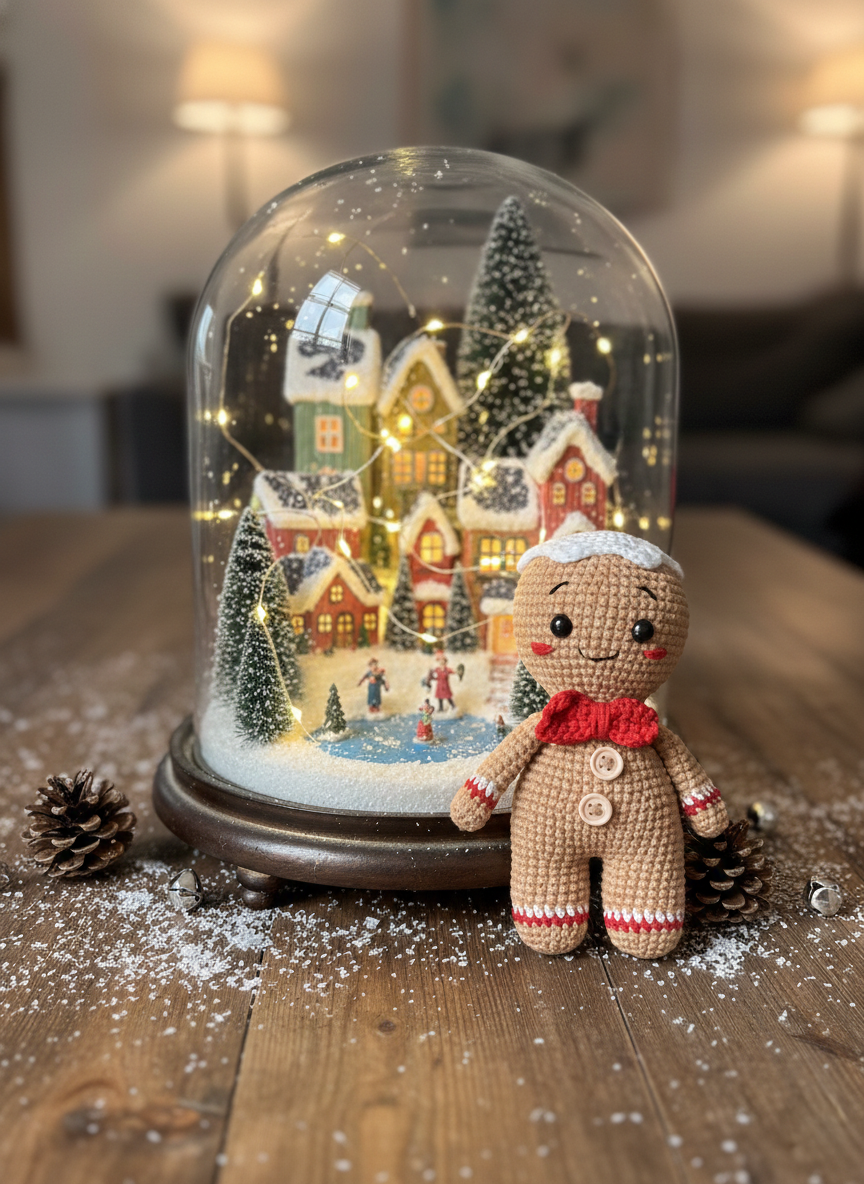 Biscotti – Handgemaakte Gehaakte Peperkoekenput 15cm | Uniek Kerstcadeau