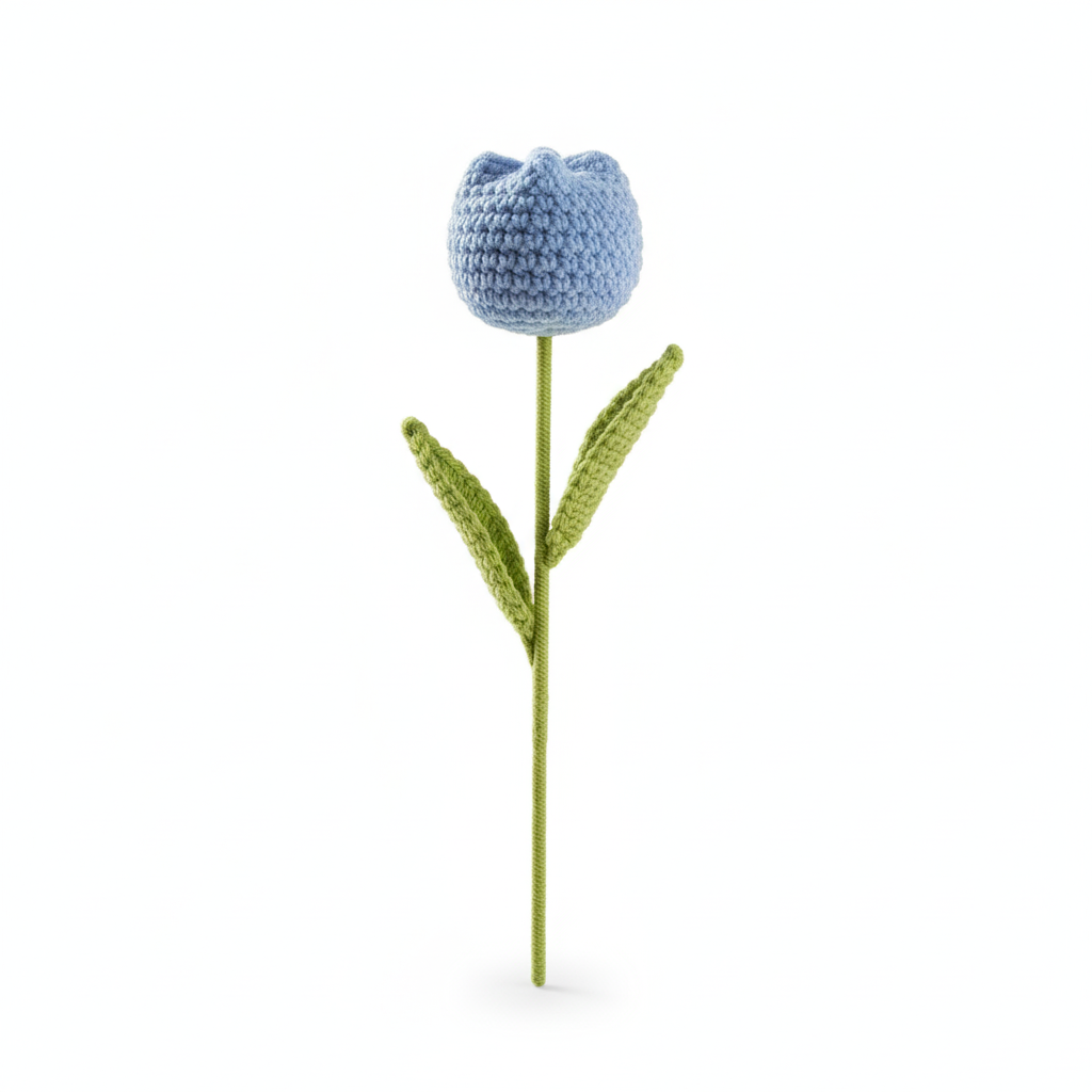 1x Premium Blue Ocean gehaakte tulp 💙