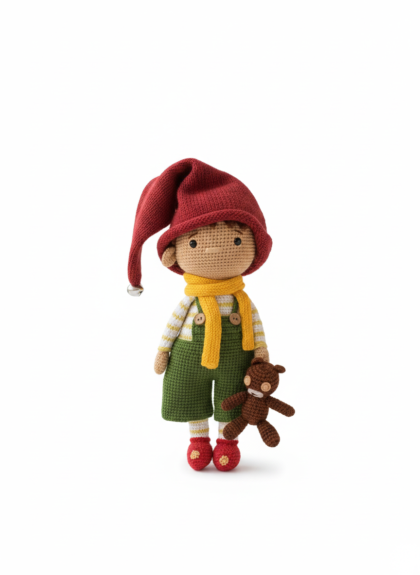 Brumby – Handgemaakte Gehaakte Bospop 38cm | Uniek Cadeau voor Kinderen
