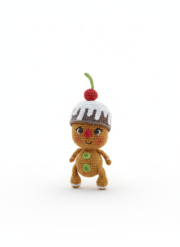 Cherri – Handgemaakte Gehaakte Peperkoekenput 20cm | Uniek Kerstcadeau