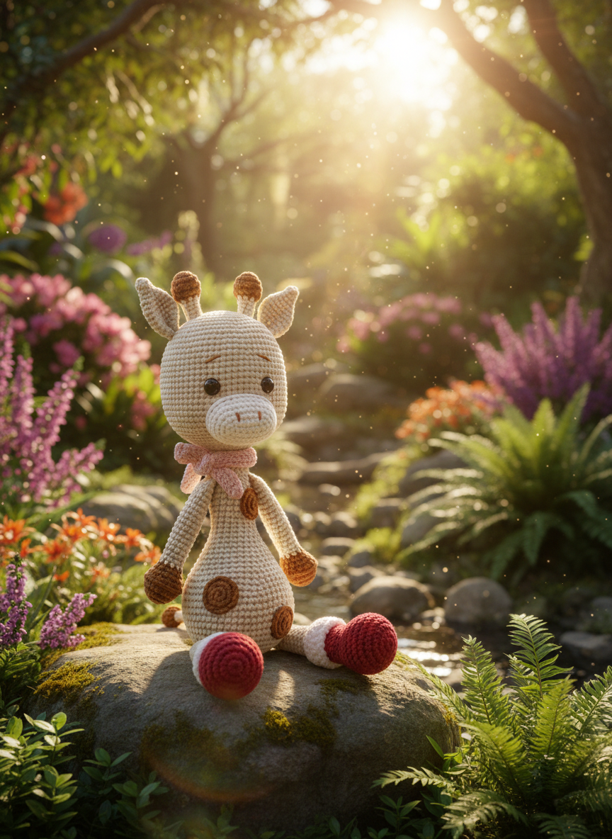 Gifi: Een lieflijk klein safari-schatje – 33 cm hoog