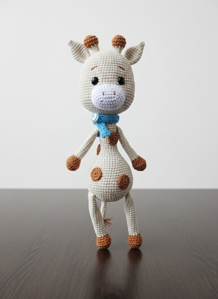 Giri – Handgemaakte Gehaakte Girafpop 30cm | Uniek Diercadeau voor Kinderen