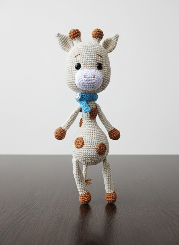 Giri – Handgemaakte Gehaakte Girafpop 30cm | Uniek Diercadeau voor Kinderen