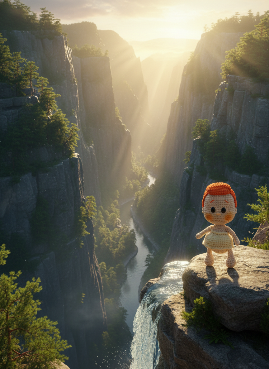 Lunii: Een kleine dromer in het ochtendlicht – 17 cm hoog