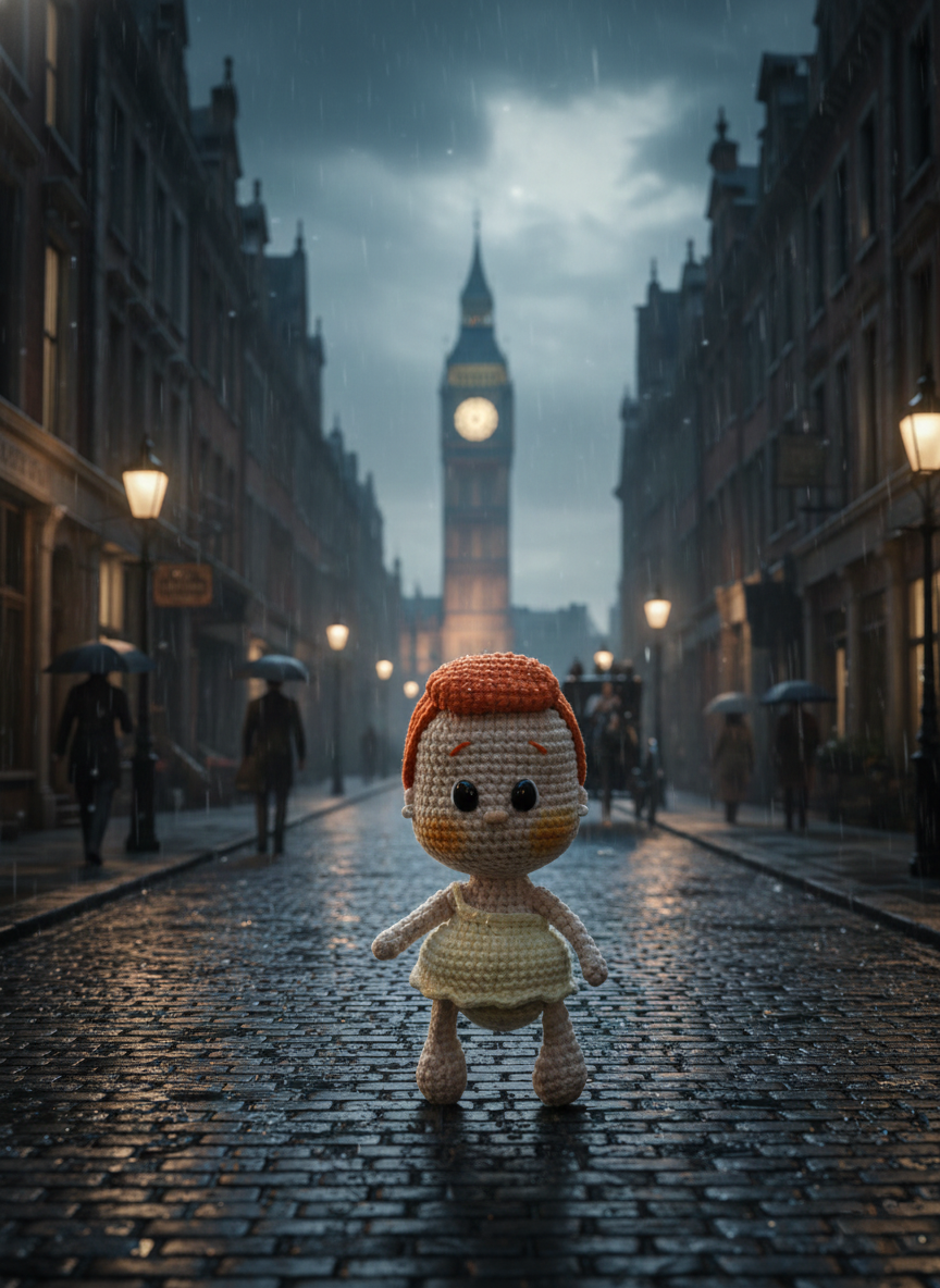 Lunii: Een kleine dromer in het ochtendlicht – 17 cm hoog