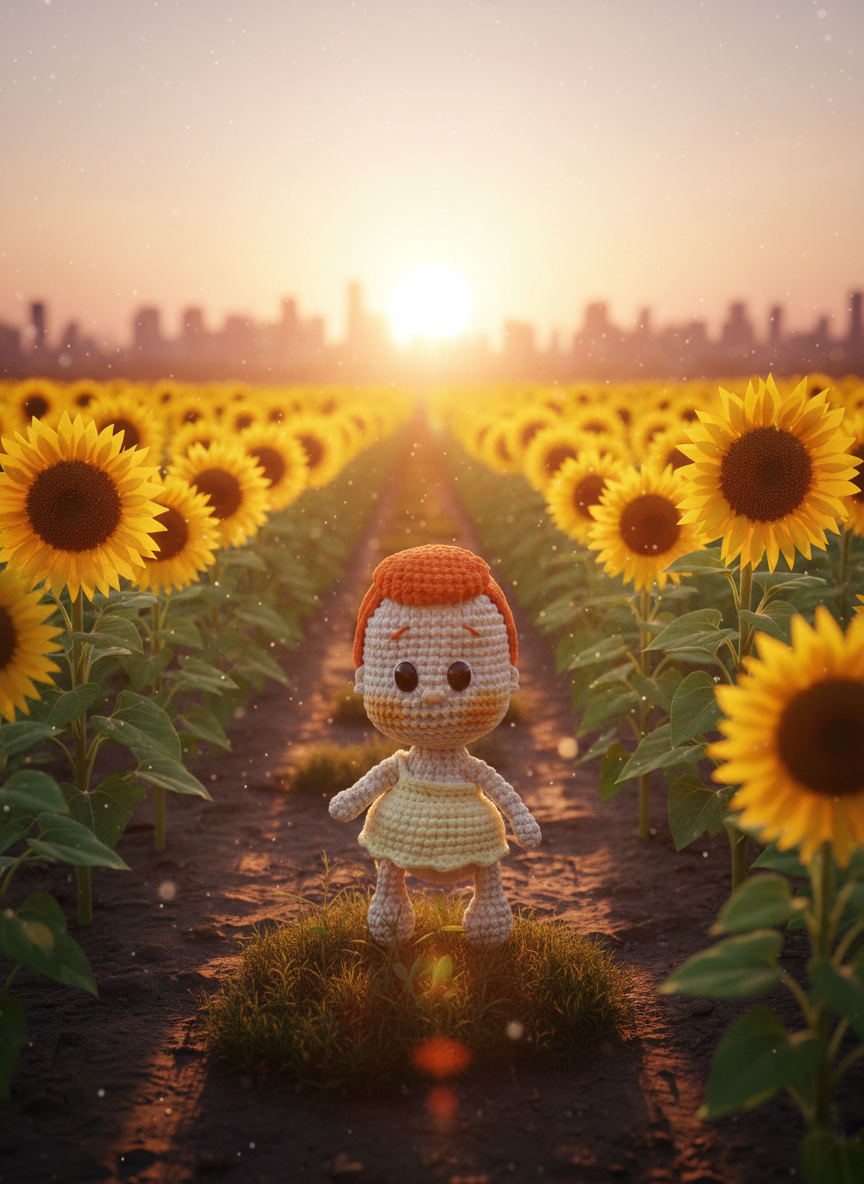 Lunii: Een kleine dromer in het ochtendlicht – 17 cm hoog