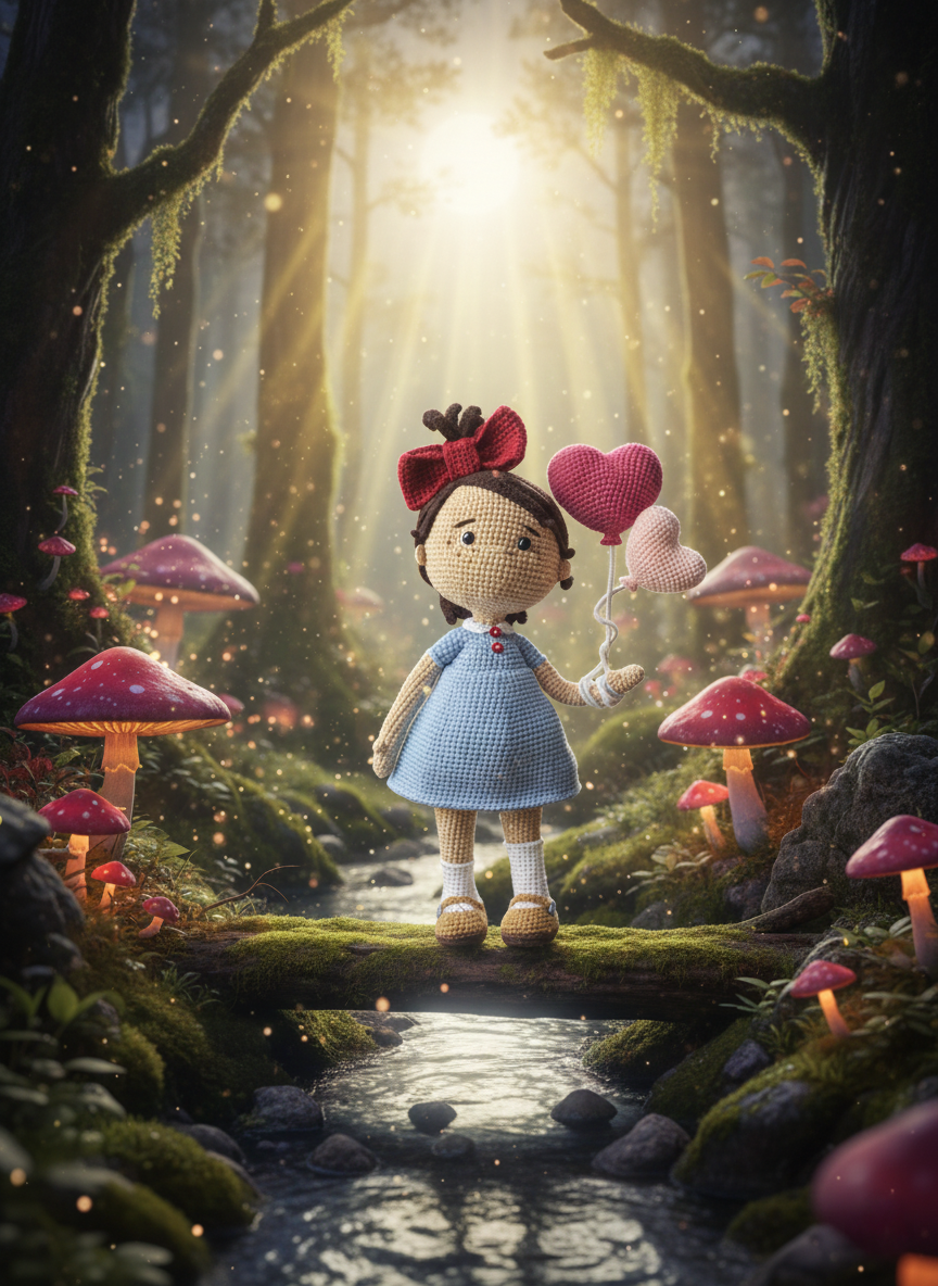 Luvia: Een kleine, hartelijke dromer – 38 cm hoog