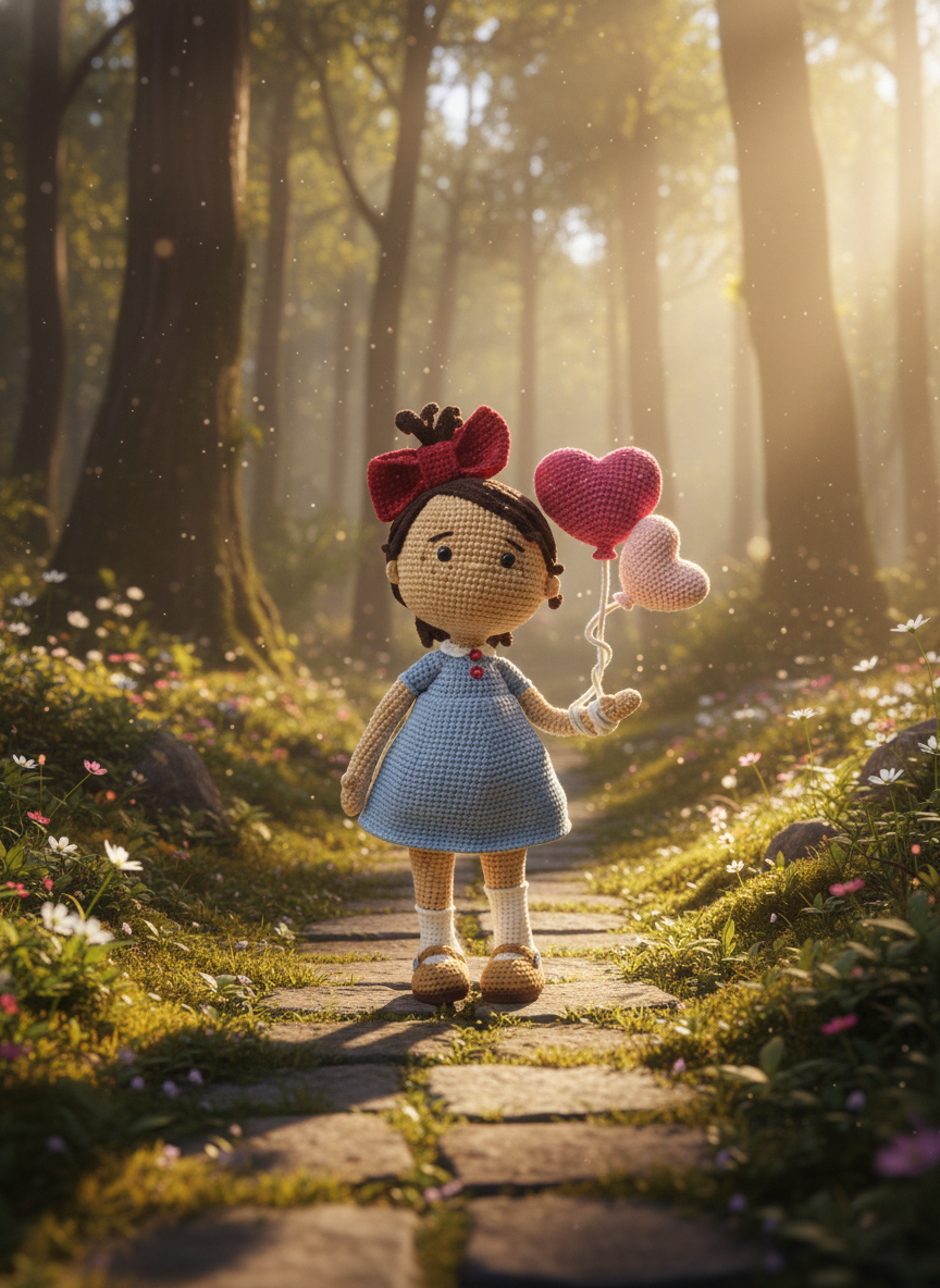 Luvia: Een kleine, hartelijke dromer – 38 cm hoog