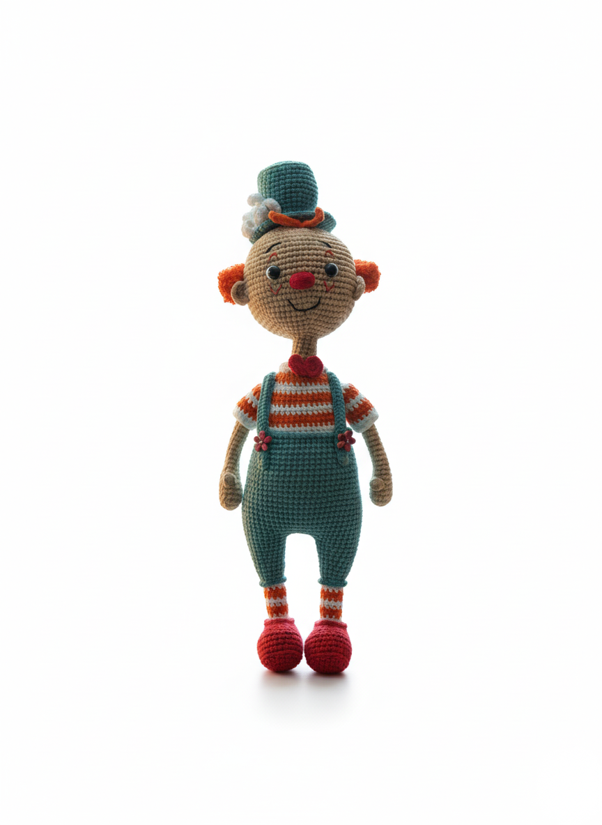 Tippi – Handgemaakte Gehaakte Circuspop 33cm | Leuk Uniek Cadeau voor Kinderen