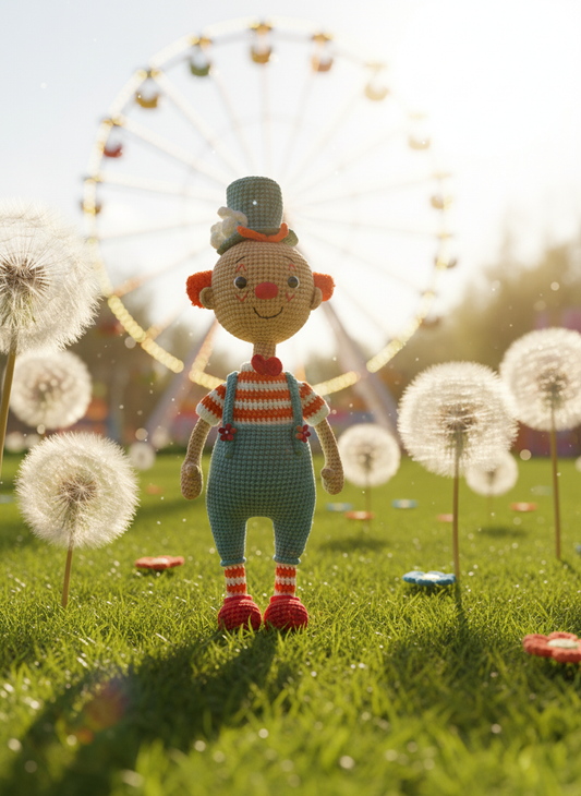 Tippi – Handgemaakte Gehaakte Circuspop 33cm | Leuk Uniek Cadeau voor Kinderen
