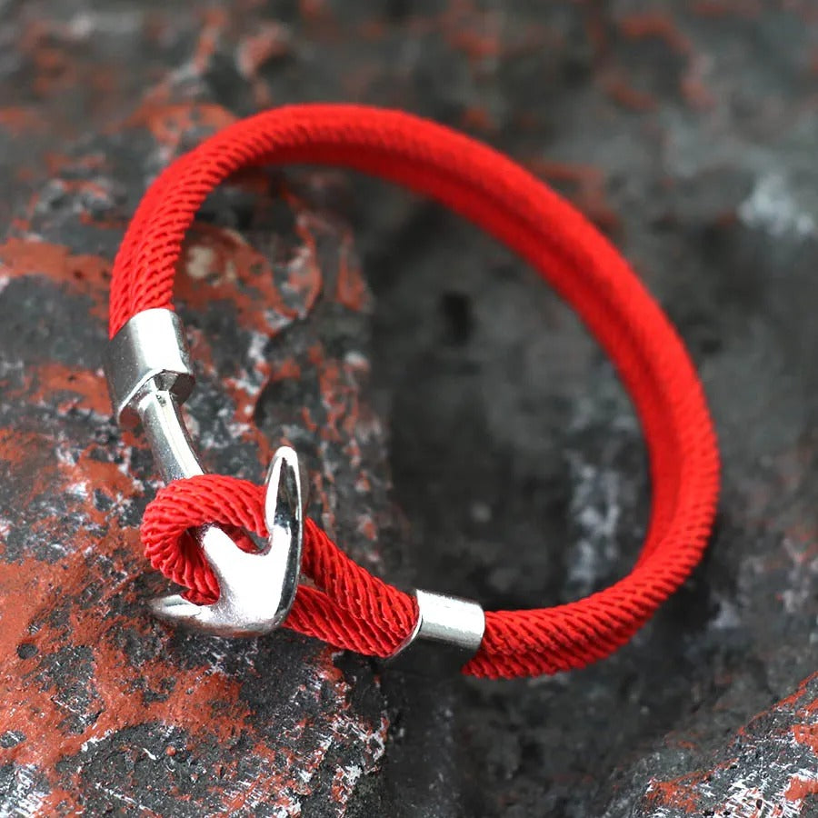 Heren Nautische Haak Touw Armband | Marine Stijl | Verstelbare Strandarmband