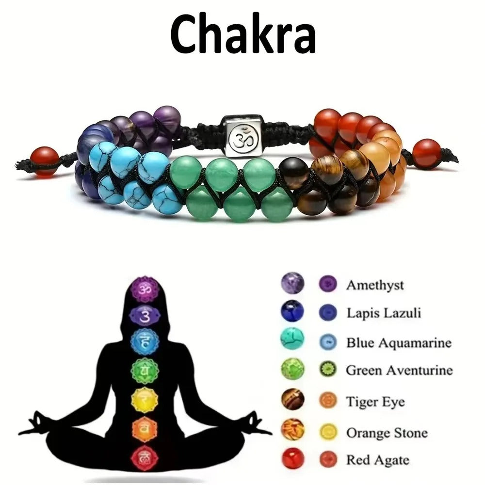 7 Chakra Helende Armband | Verstelbare Kralen | Meditatie & Yoga | Spiritueel Cadeau