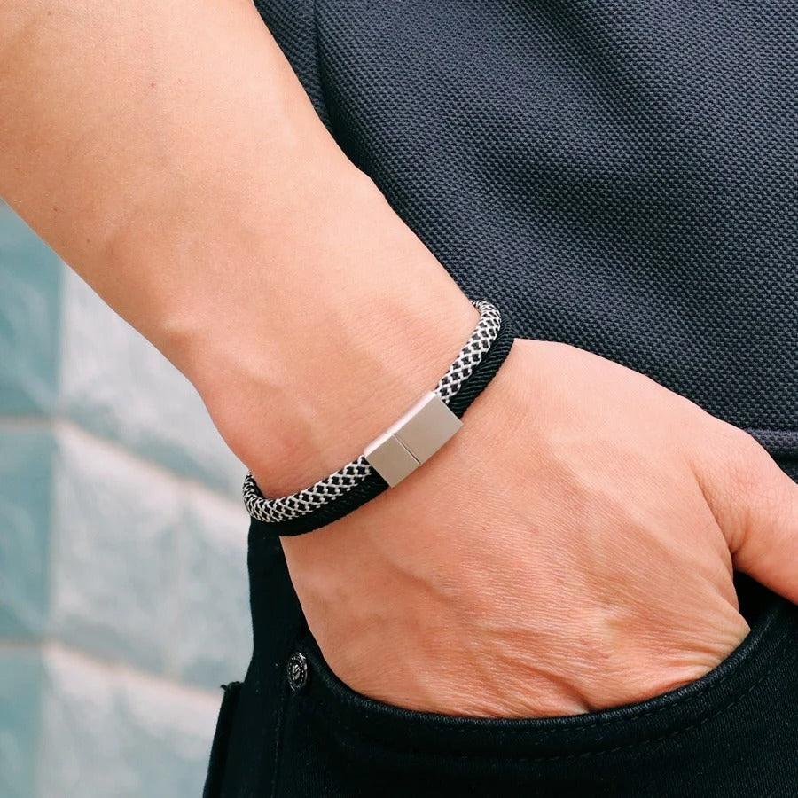 Heren Magnetische Paracord Touw Armband | Verstelbaar | Buiten & Casual Stijl
