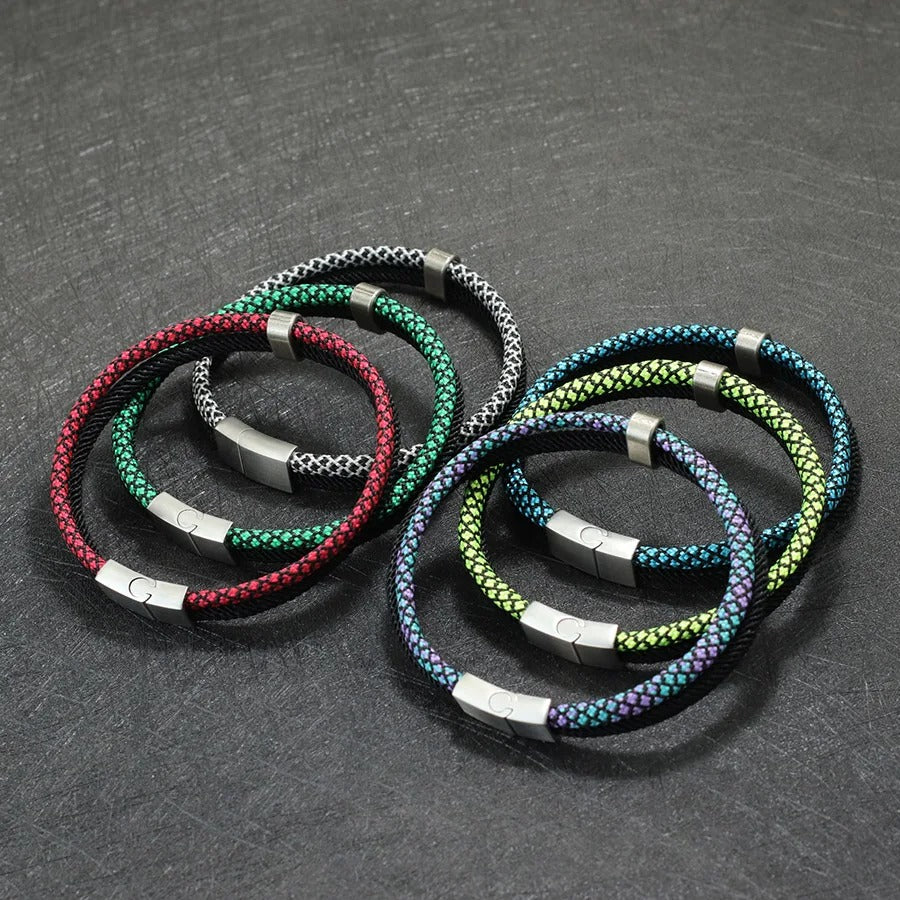 Heren Magnetische Paracord Touw Armband | Verstelbaar | Buiten & Casual Stijl