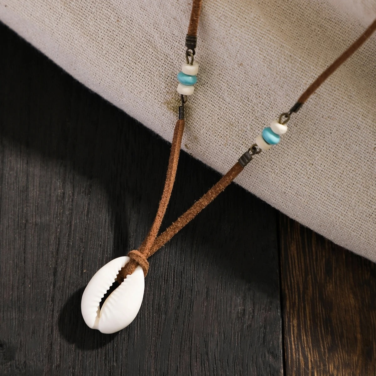 Heren Boho Schelp Hanger Ketting | Surfer Stijl | Strand Mode Sieraad