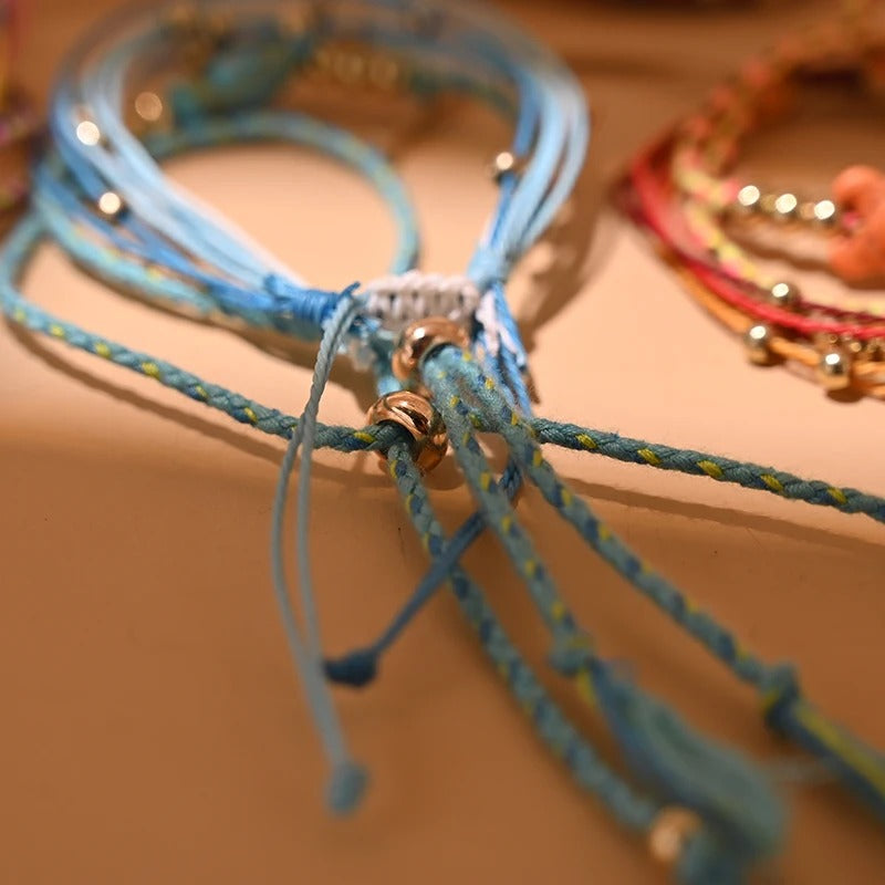 Dames Boho Schildpad Bedel Enkelbandarmband | Handgemaakt | Verstelbare Strand Enkel Armband