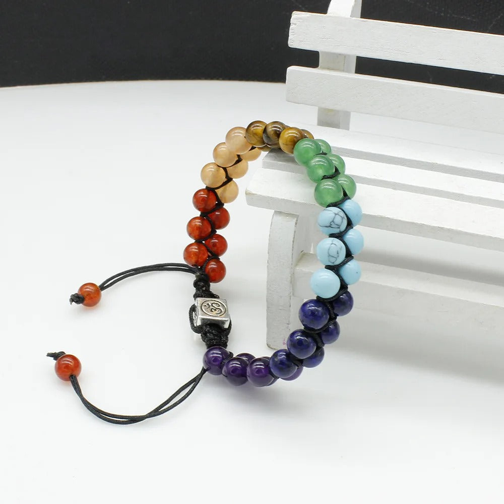 7 Chakra Helende Armband | Verstelbare Kralen | Meditatie & Yoga | Spiritueel Cadeau