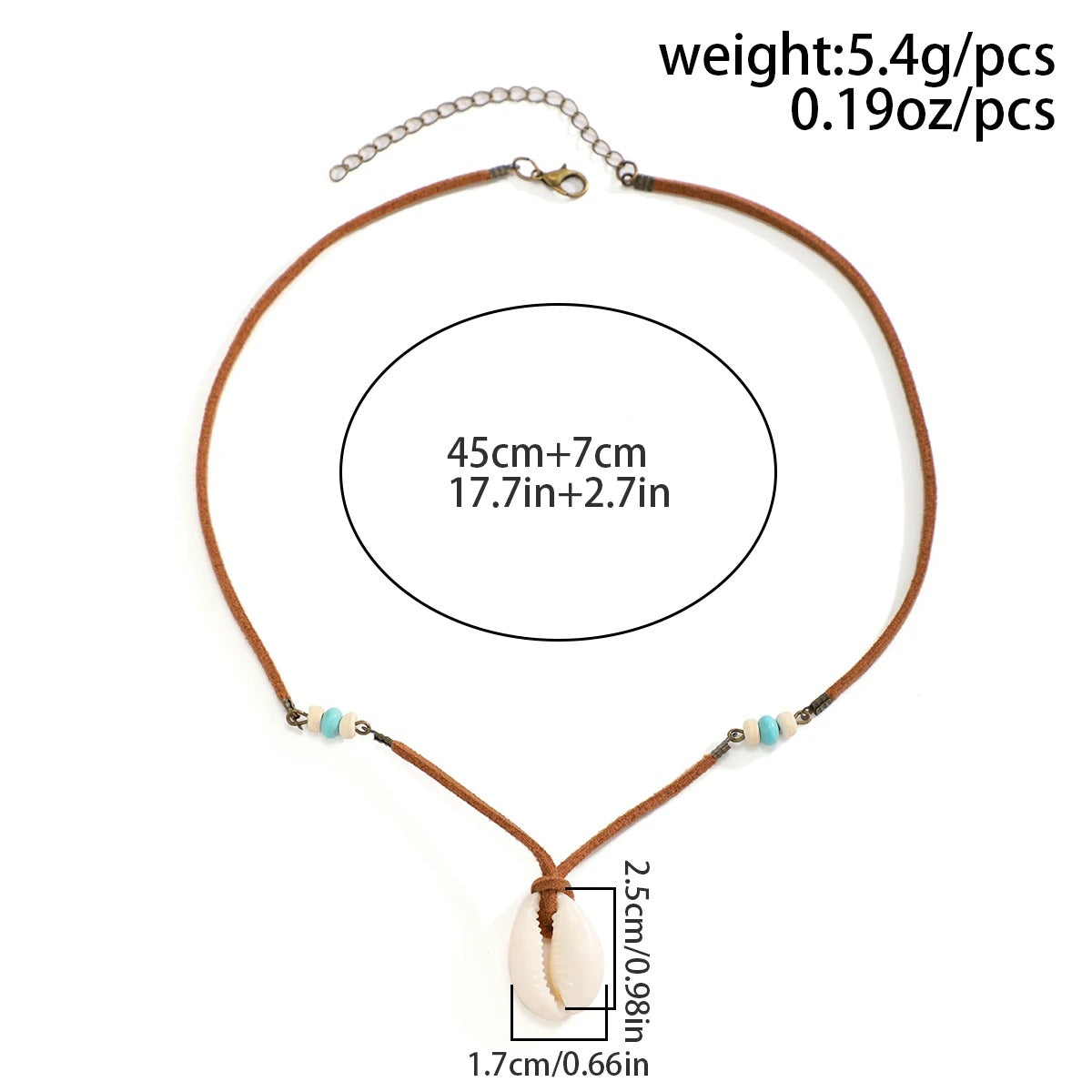 Heren Boho Schelp Hanger Ketting | Surfer Stijl | Strand Mode Sieraad