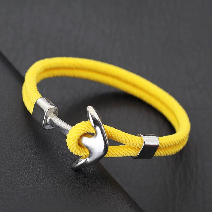 Heren Nautische Haak Touw Armband | Marine Stijl | Verstelbare Strandarmband